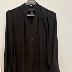 White House Black Market, black blouse size 0